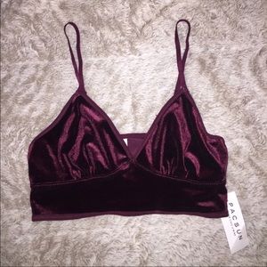 PacSun Burgundy Crop Top/Bralette